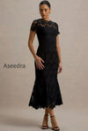 clarissa-black-lace-short-sleeve-pleated-midi-dress