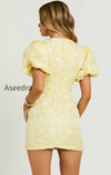 diana-mini-dress-jacquard-short-sleeve-cut-out-dress-in-lemon-50797