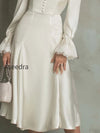 vintage-lace-trim-polyester-satin-midi-dress