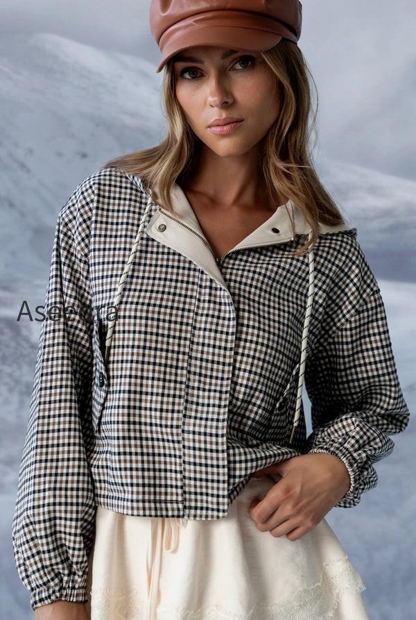 Ross Plaid Jacket in Olive