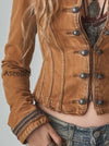 bohemian-style-practical-washed-double-breasted-short-jacket