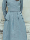 vintage-tweed-long-sleeved-midi-dress