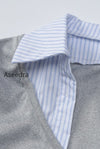 contrast-collar-button-knit-mini-dress